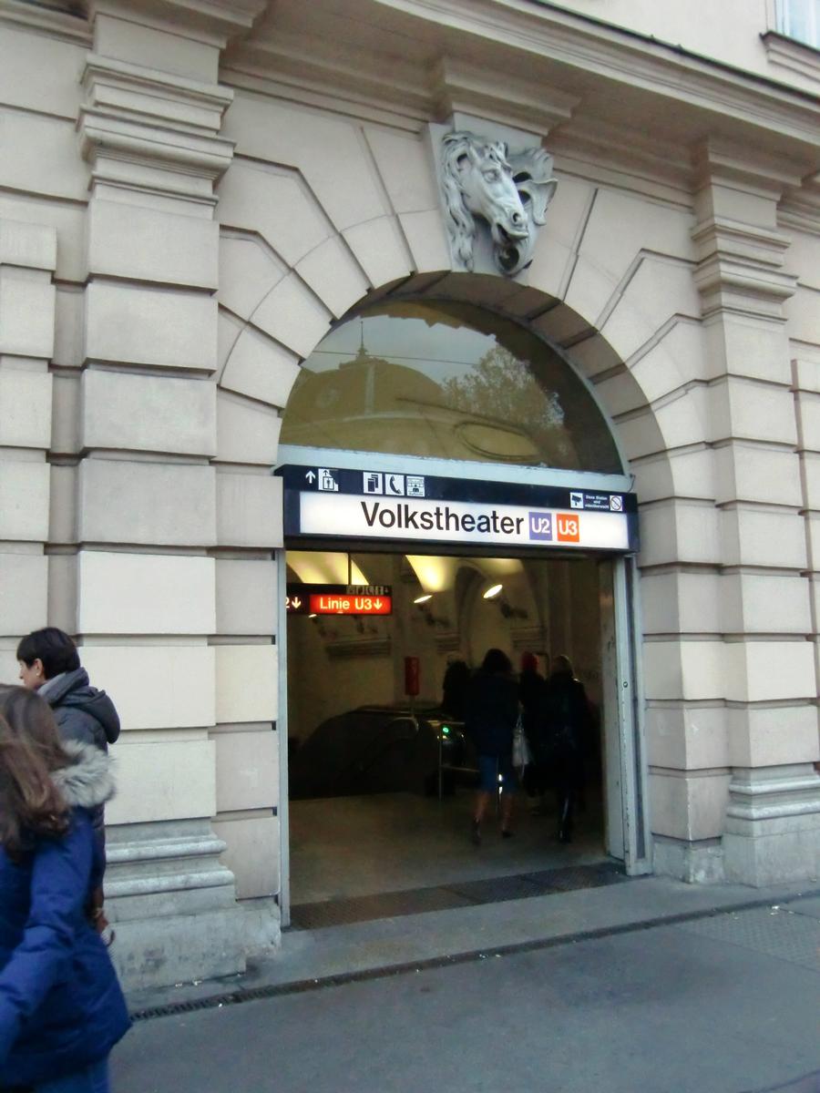 Volkstheater Metro Station, U3-U2 access 