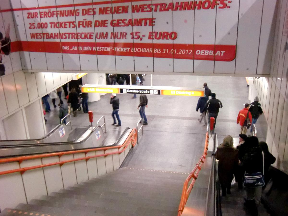 Westbanhof Metro Station line U3, stairs 