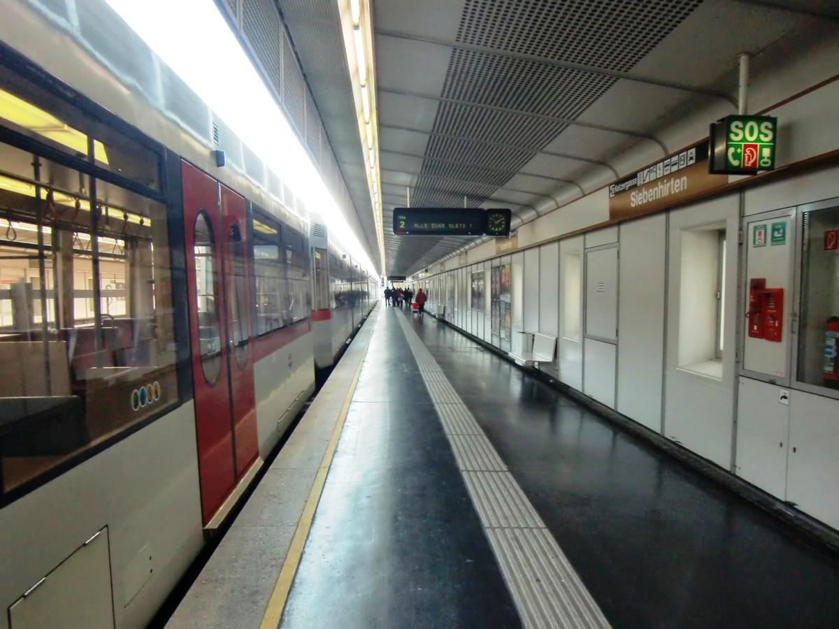 Siebenhirten Metro Station, platform 