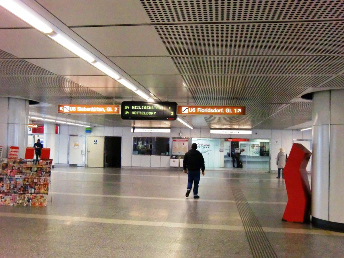 Spittelau Subway Station, U6 mezzanine 