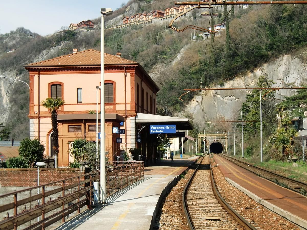 Varenna-Esino-Perledo Station and Morcate Tunnel southern portal 