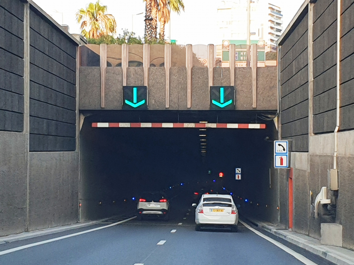 Toulon Road Tunnel eastern portals 