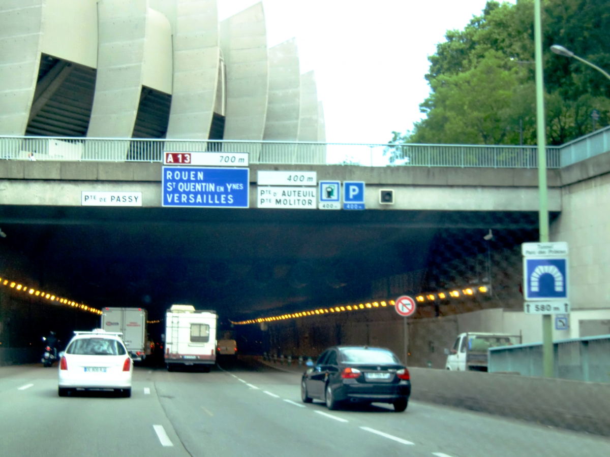Parc des Princes Tunnel southern portals 
