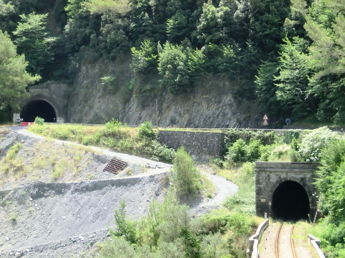 Col de l'Arme Tunnel (left) and Arme Tunnel northern portals 
