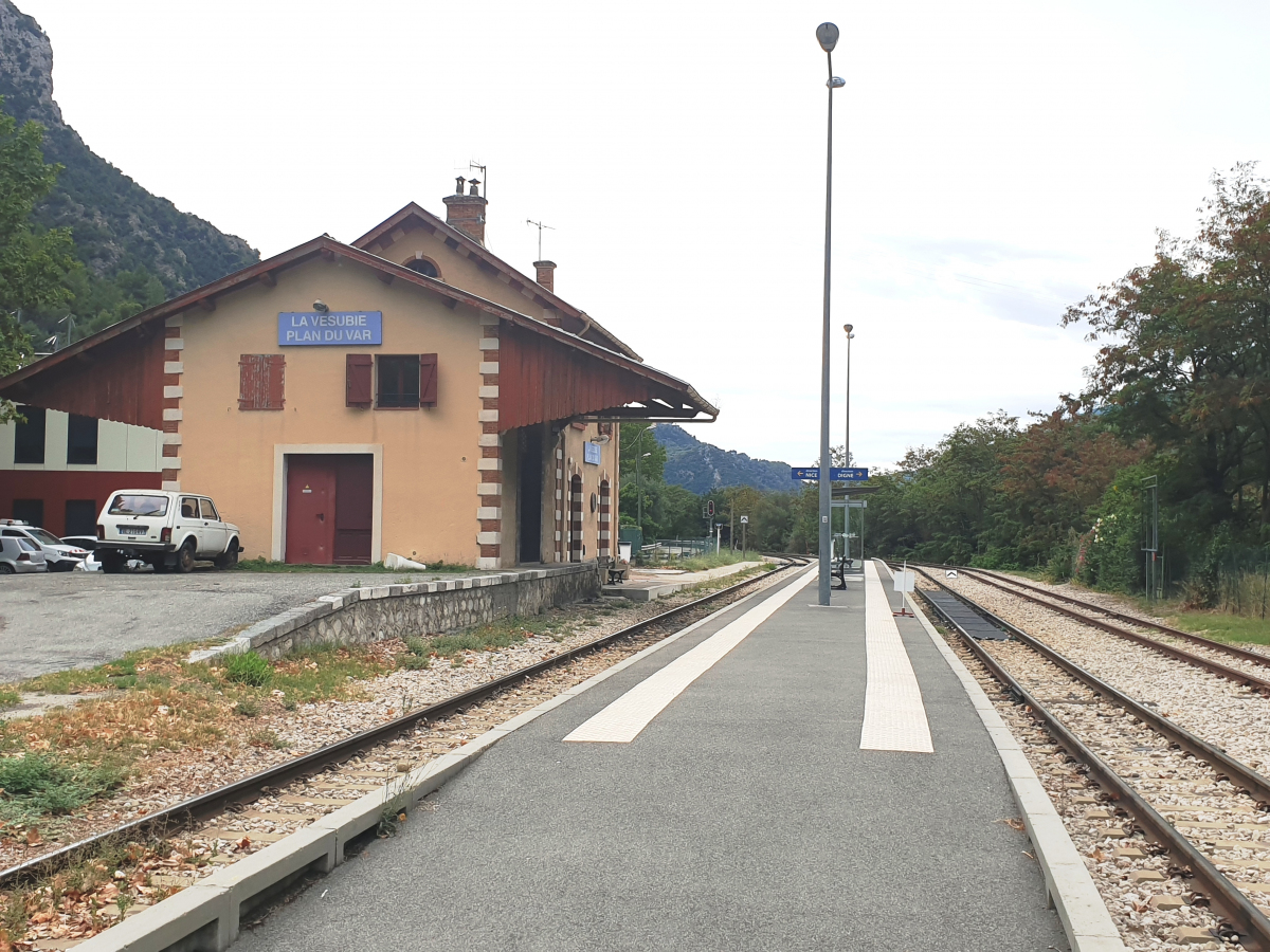 La Vesubie-Plan du Var Station 