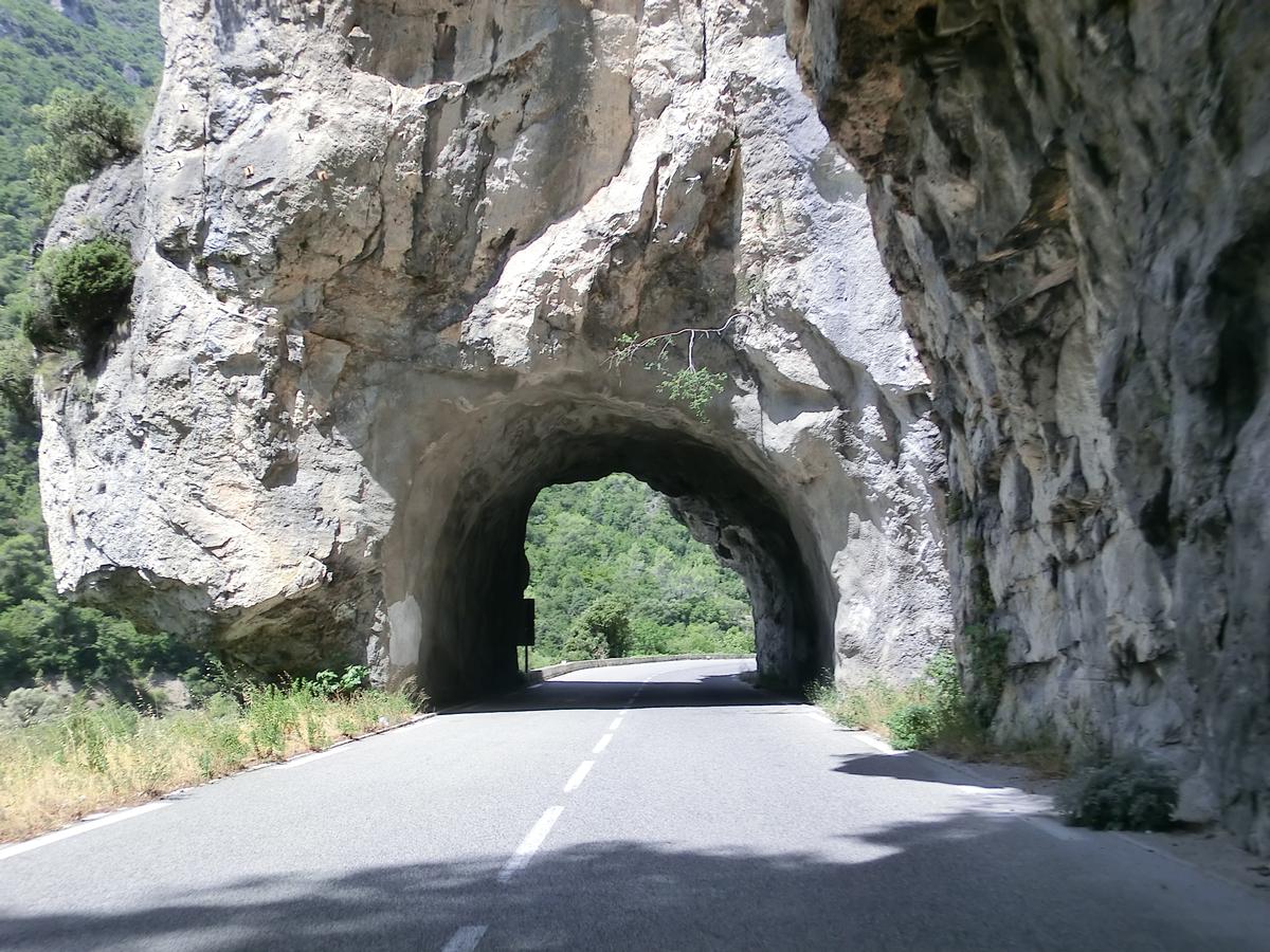 Chaudan Tunnel shortest section portal 