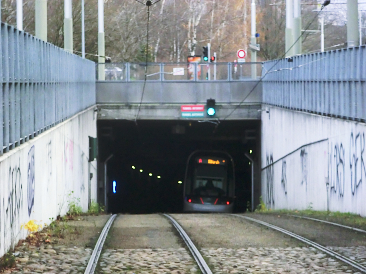 Strasbourg Tramway Tunnel northern portal 