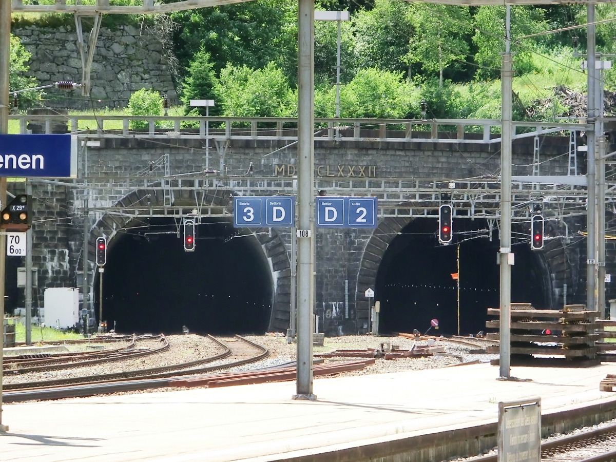 Gotthard Tunnel northern portals 