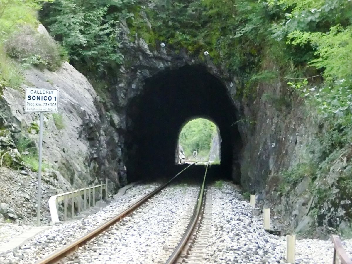Sonico 1 Tunnel northern portal 