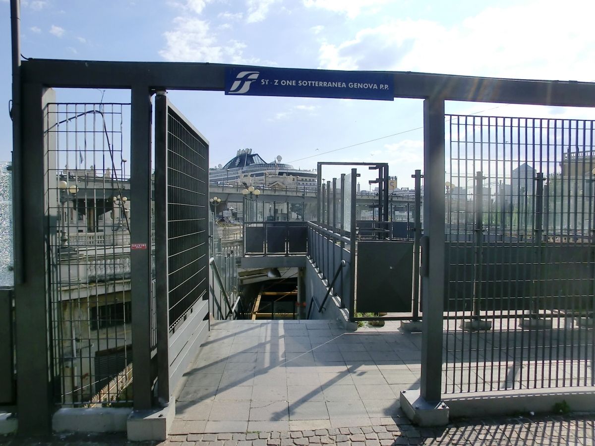 Genova Piazza Principe Railway Station (underground) access 
