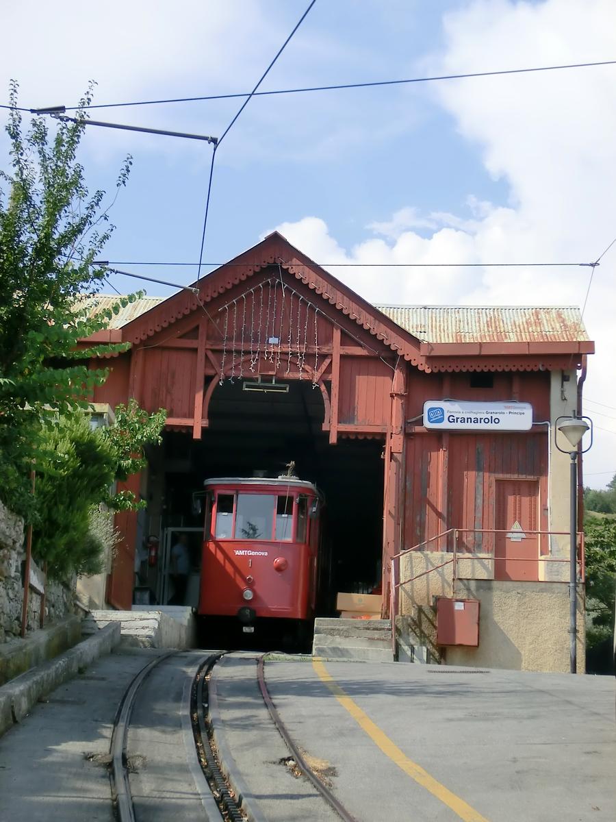 Principe–Granarolo Rack Railway, Granarolo station 