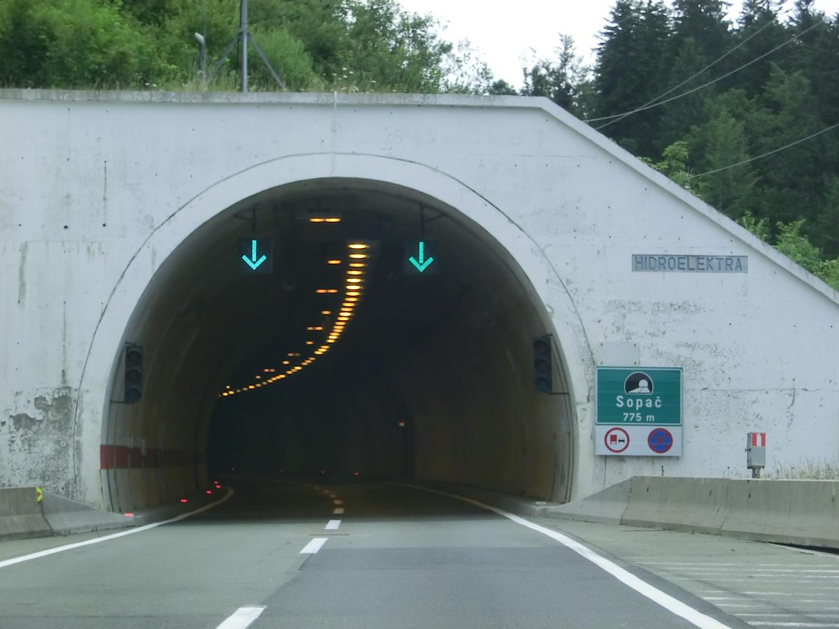 Sopač Tunnel eastern portal 