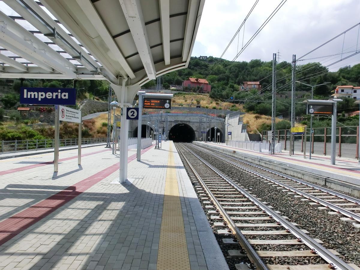 Imperia Station and Bardellini Tunnel eastern portal 