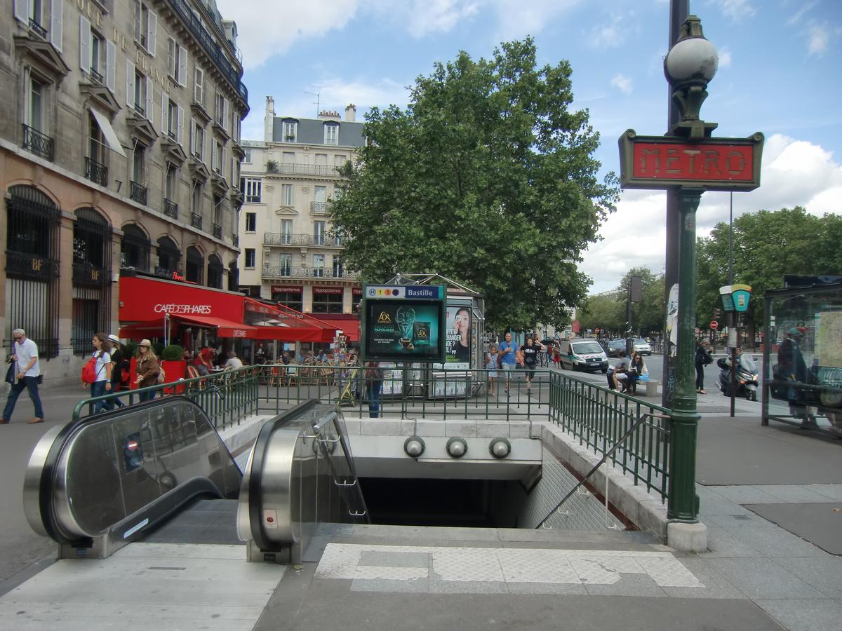 Bastille Metro Station, access 
