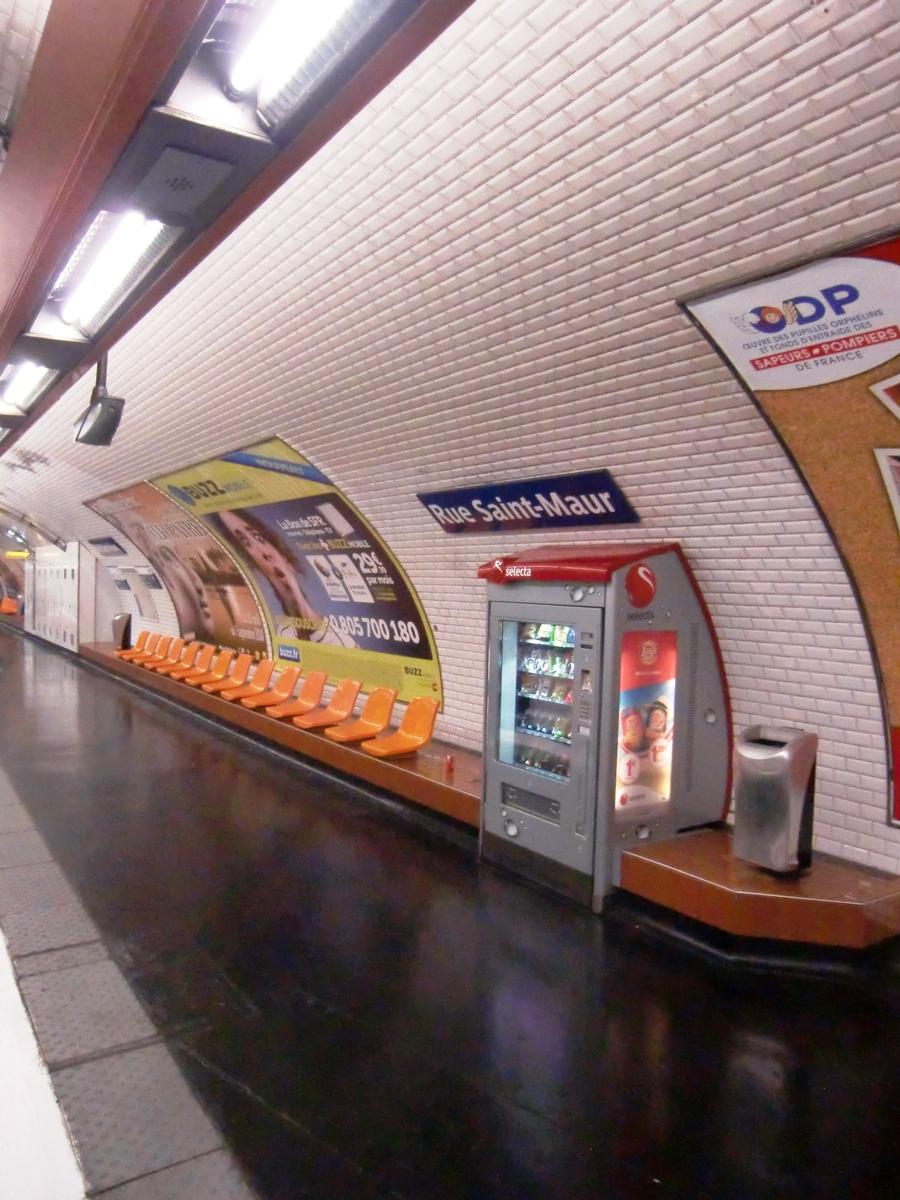 Rue Saint-Maur Metro Station 