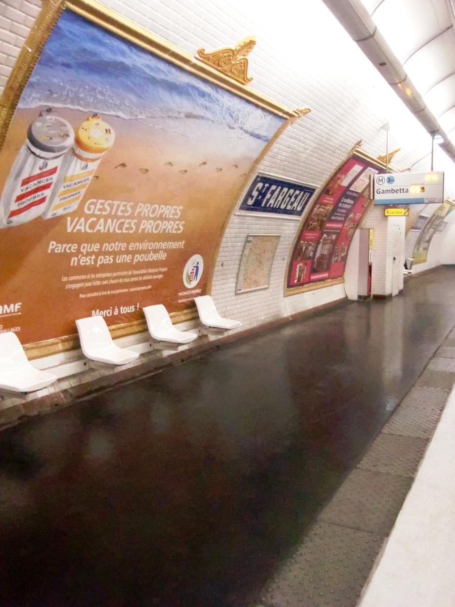 Saint-Fargeau Metro Station 