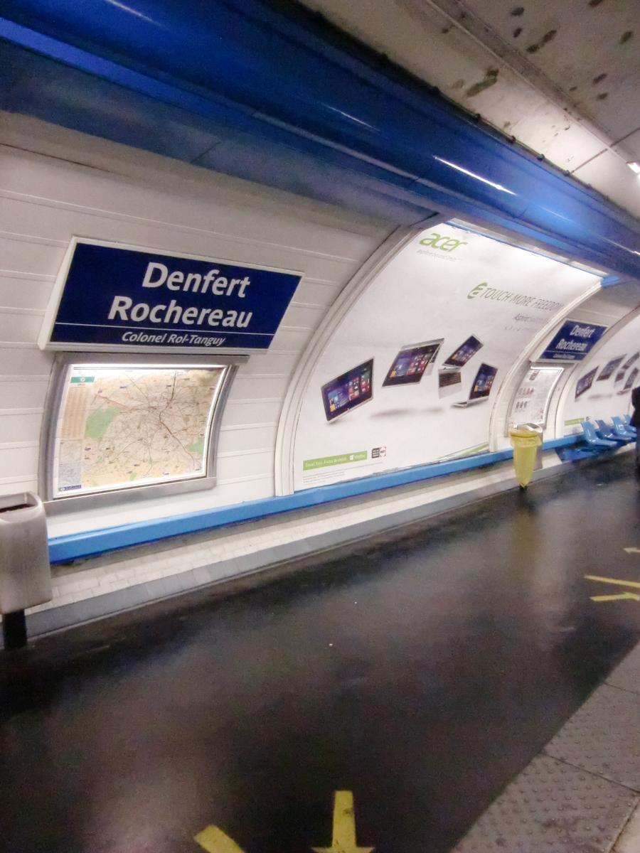 Denfert-Rochereau Metro Station, line 4 platform 