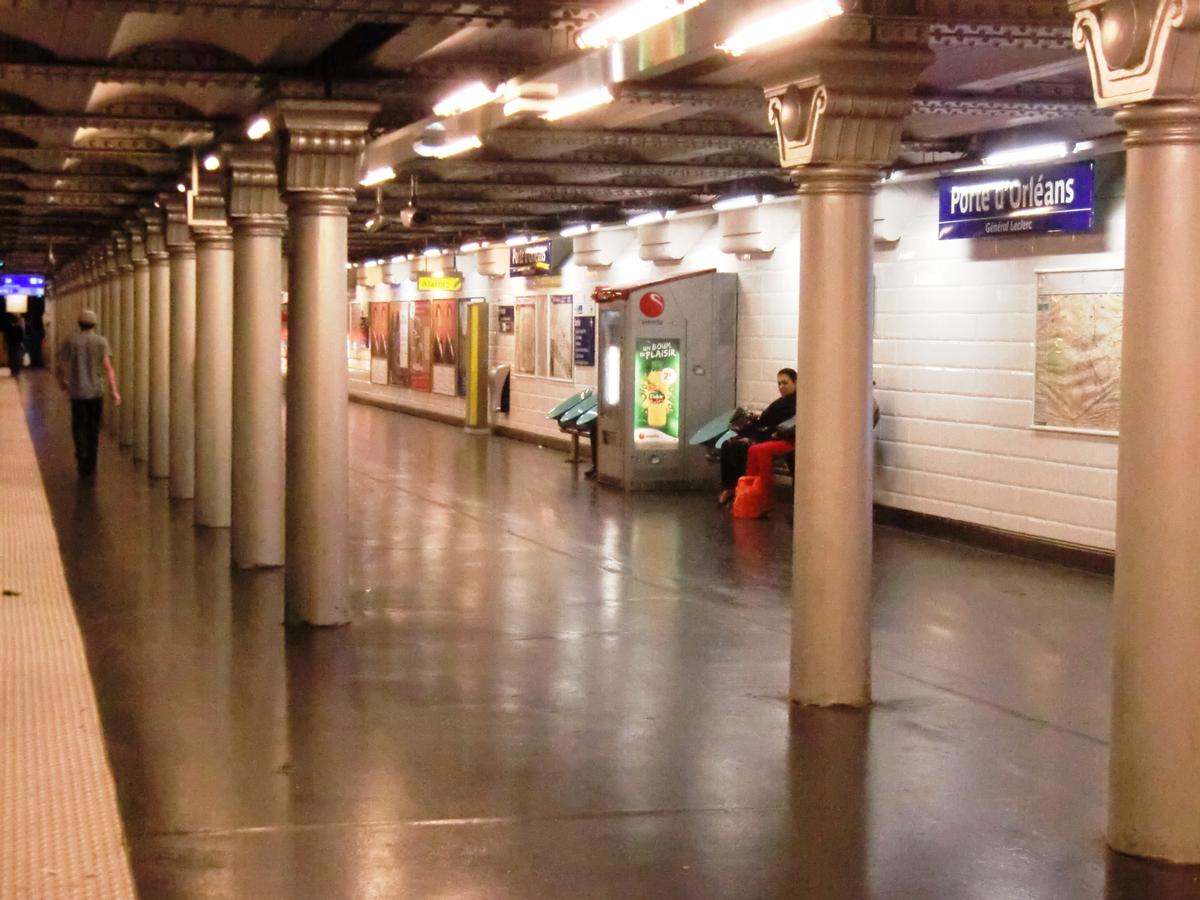 Metrobahnhof Porte d'Orléans 