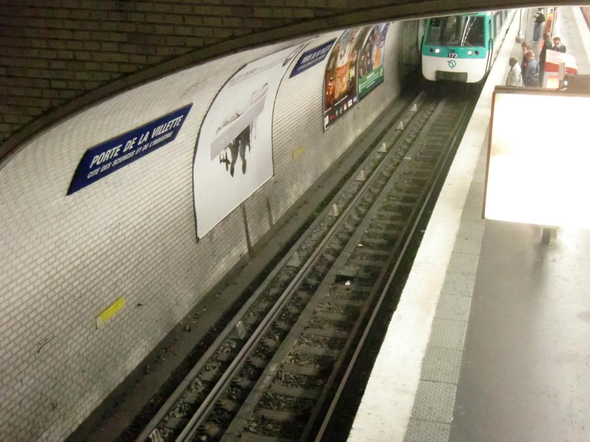 Metrobahnhof Porte de la Villette 
