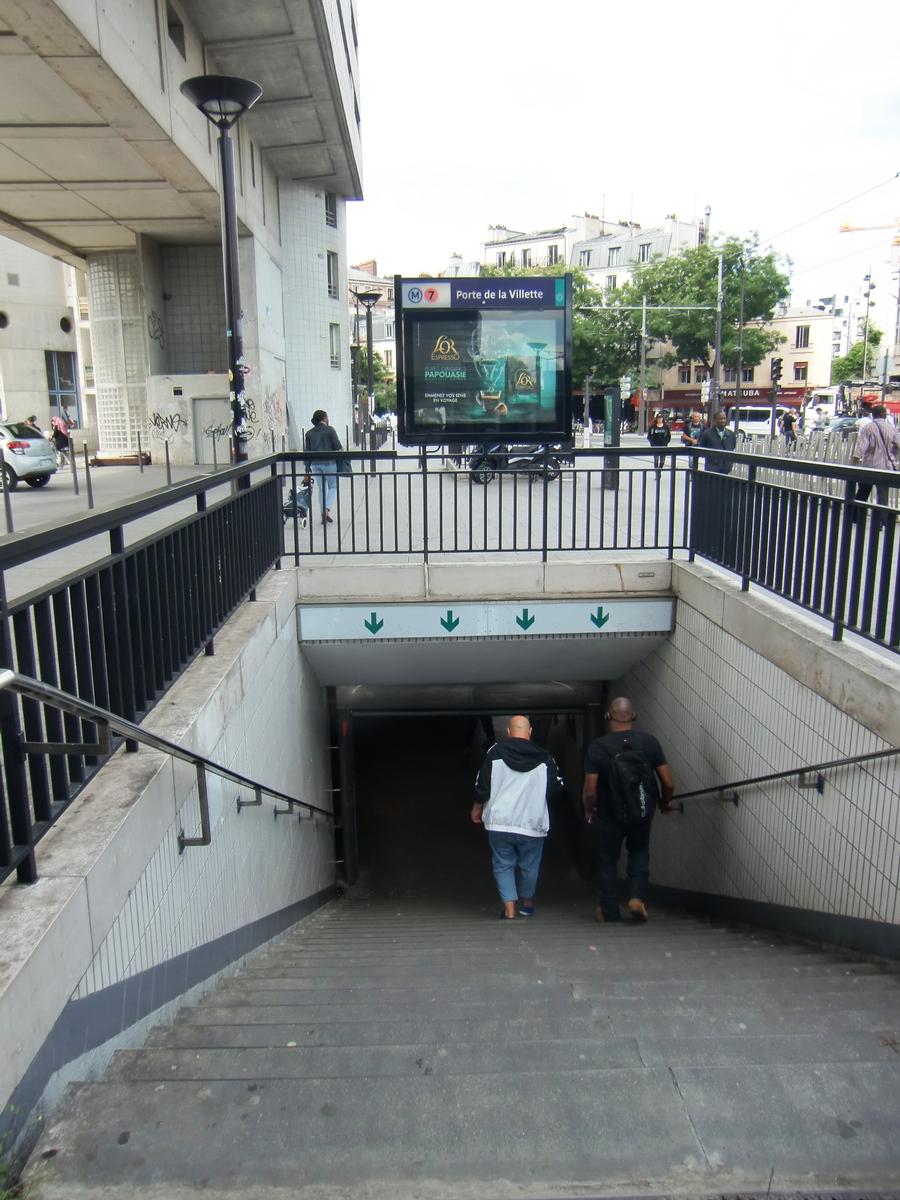 Station de métro Porte de la Villette 