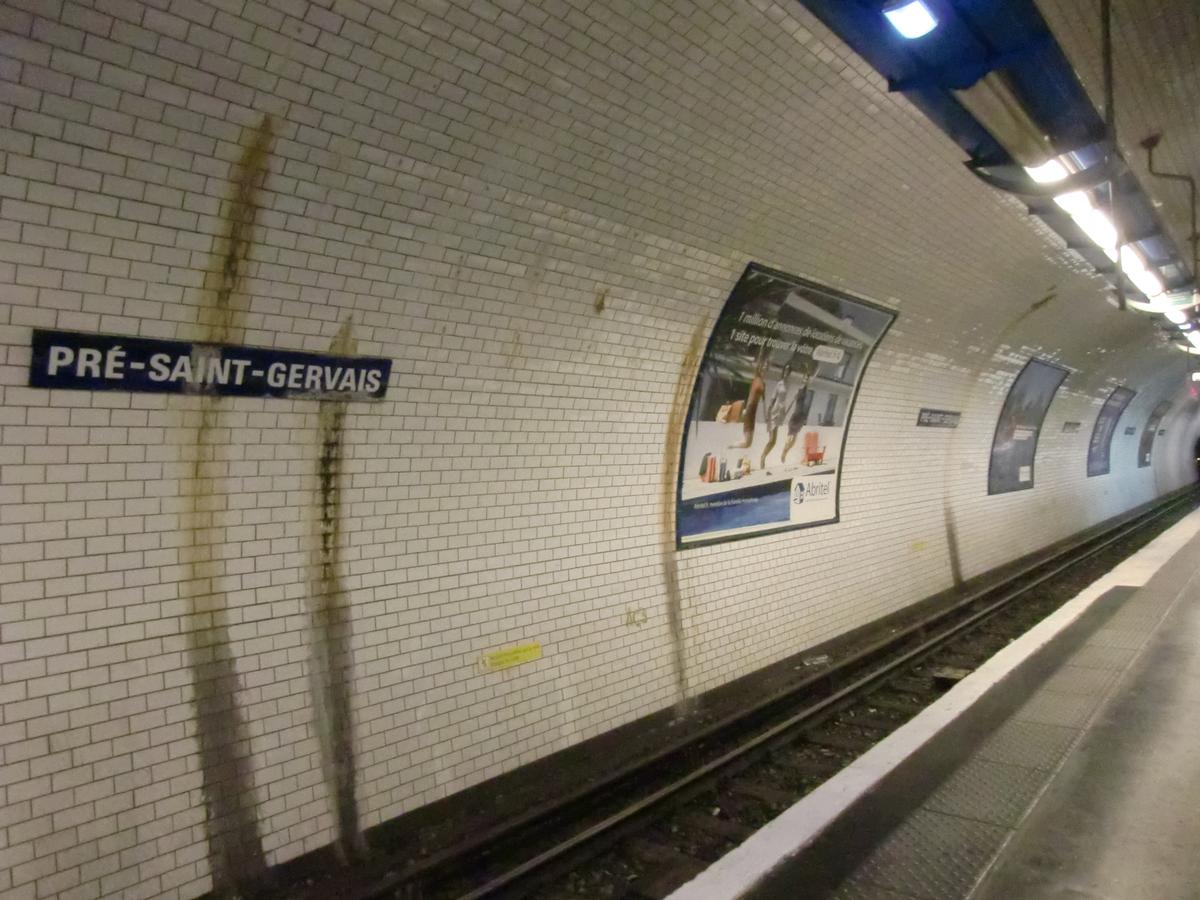 Metrobahnhof Pré Saint-Gervais 