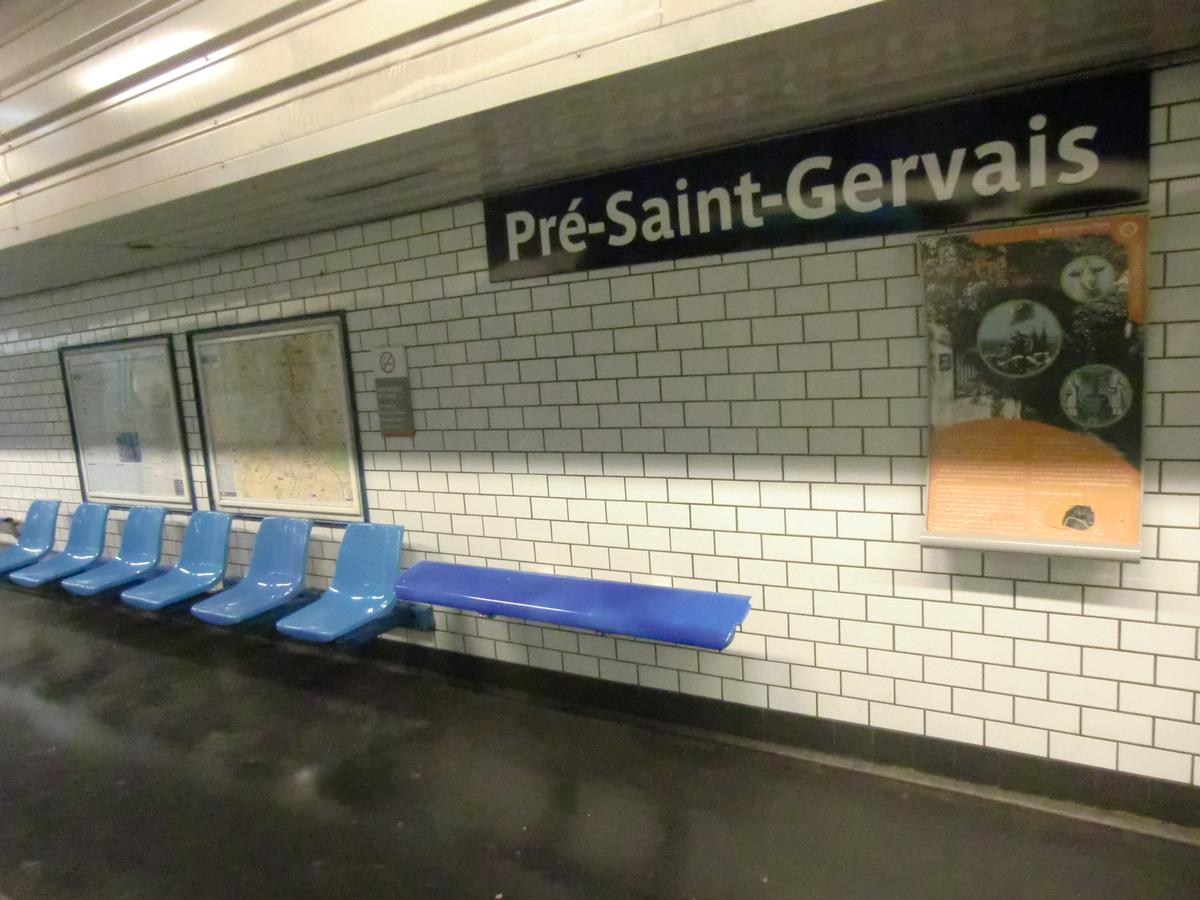 Metrobahnhof Pré Saint-Gervais 