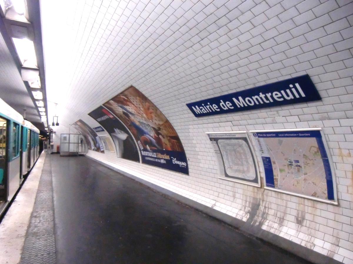 Station de métro Mairie de Montreuil 