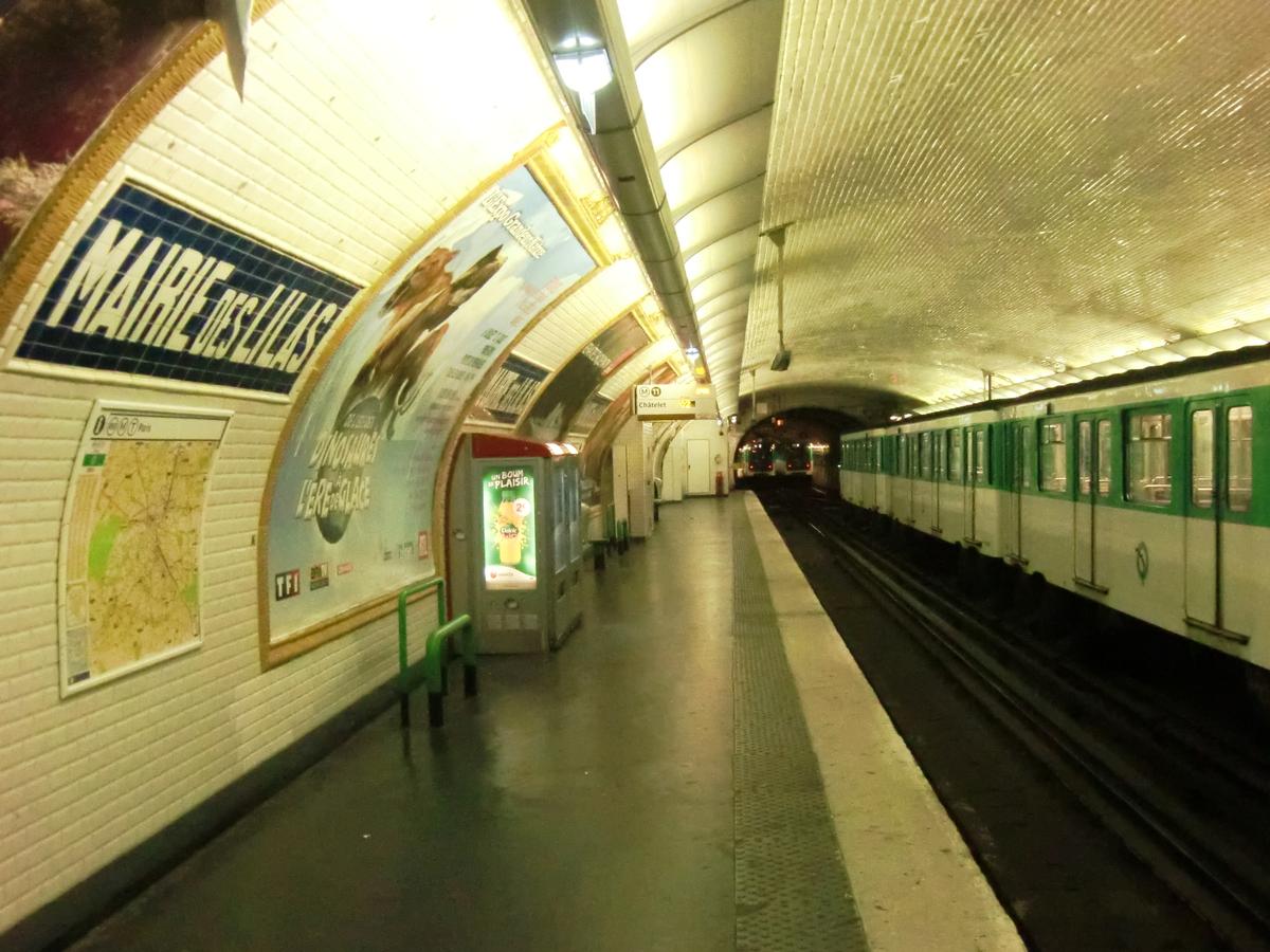 Station de métro Mairie des Lilas 
