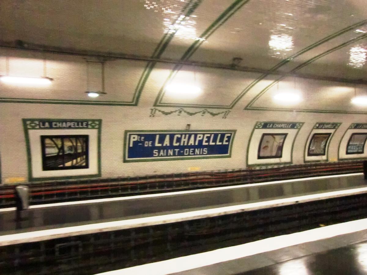 Metrobahnhof Porte de la Chapelle 
