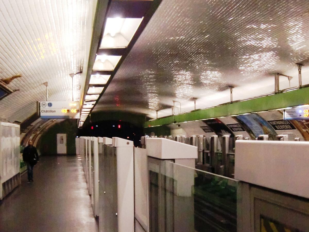 Montparnasse - Bienvenüe Metro Station, line 13 platform 