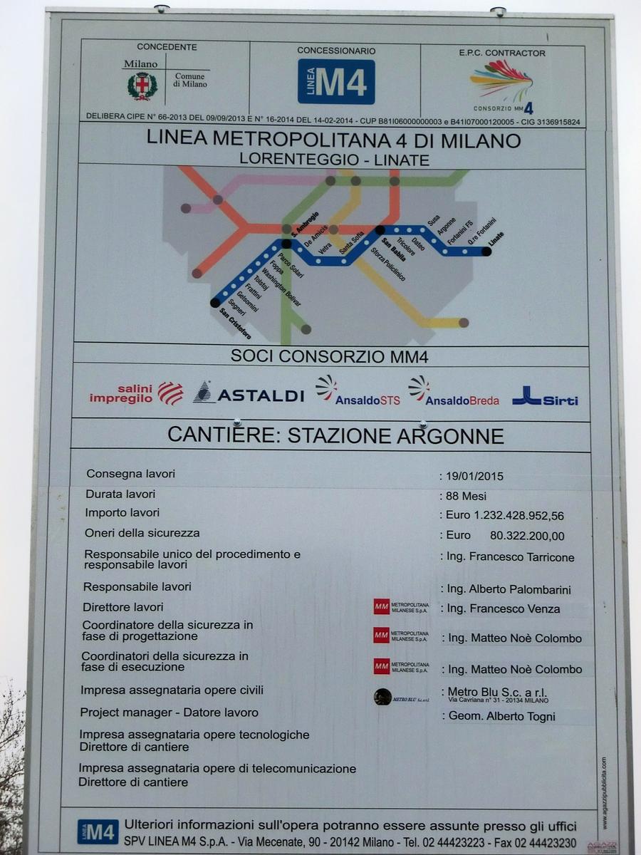 Argonne Metro Station site info panel 