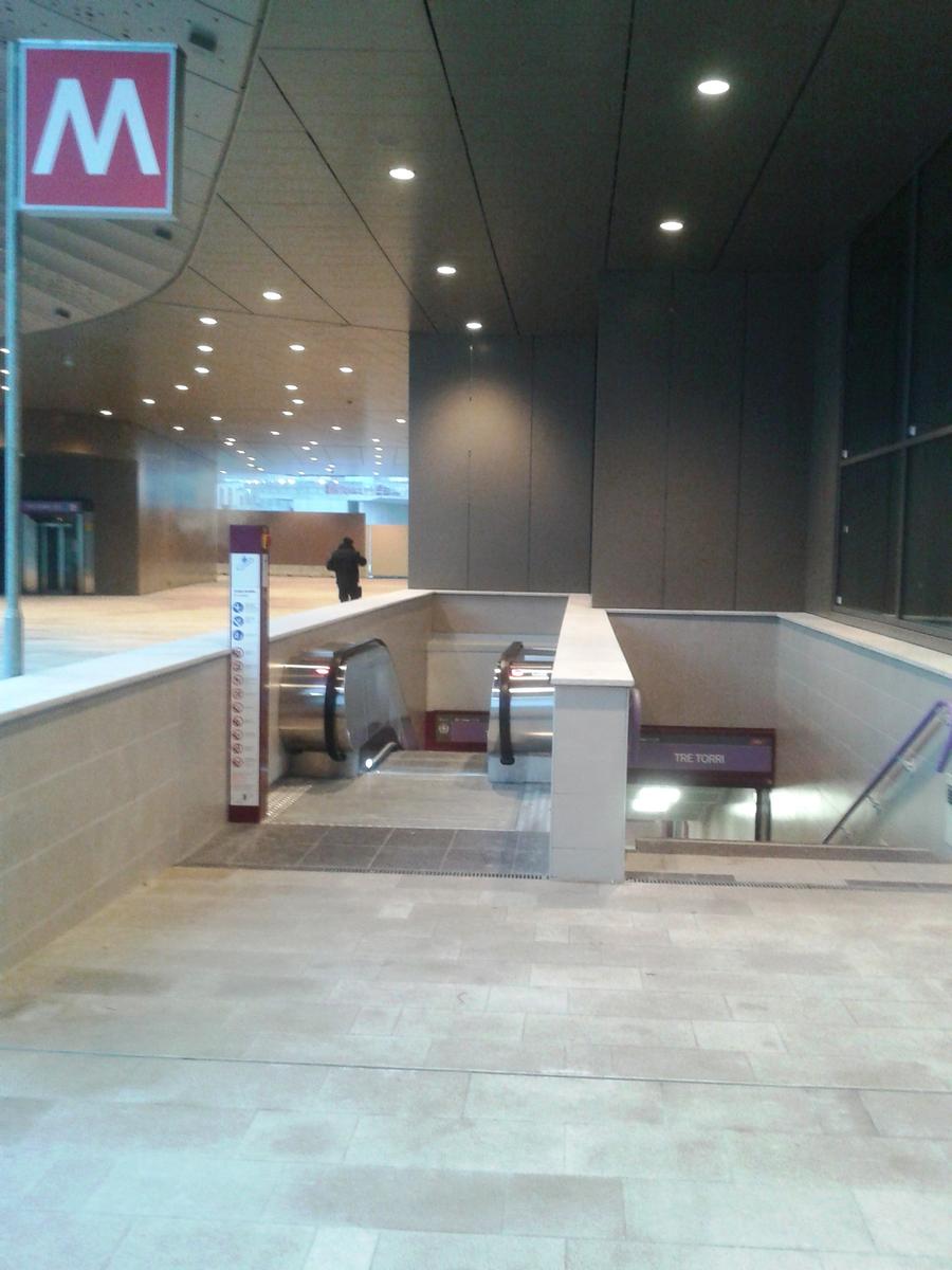 Tre Torri Metro Station, access 