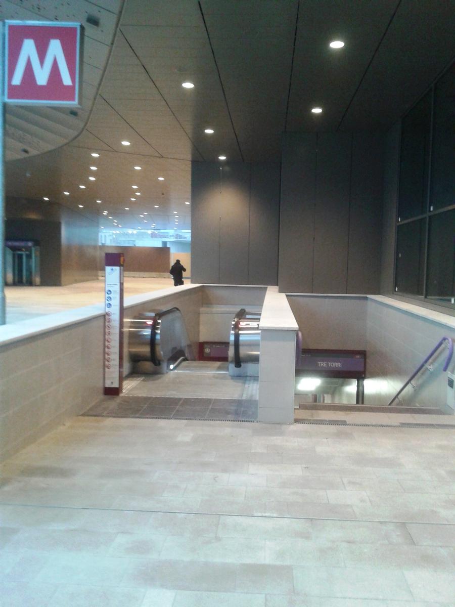 Tre Torri Metro Station, access 