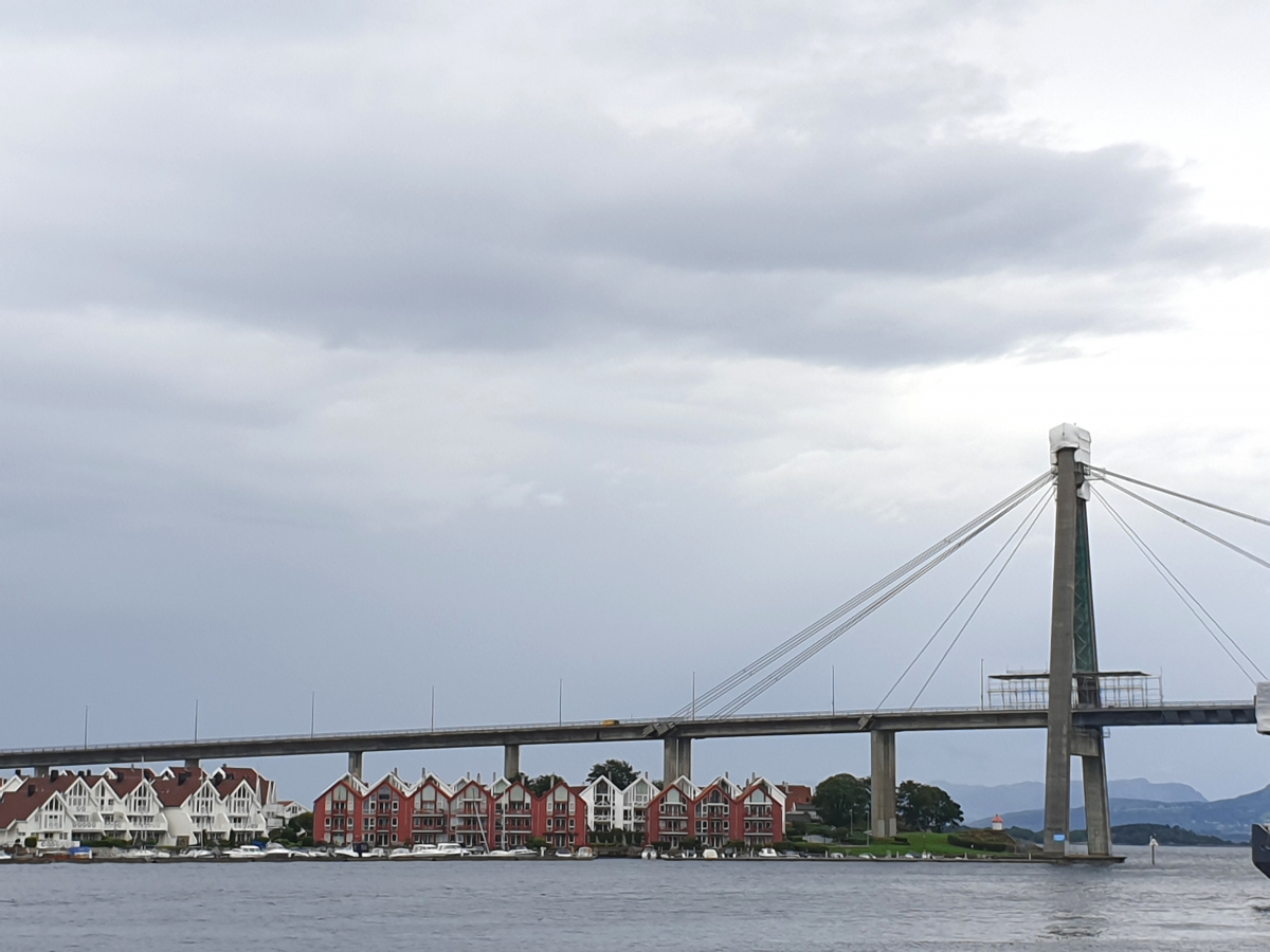 Stavanger City Bridge under refurbishment 