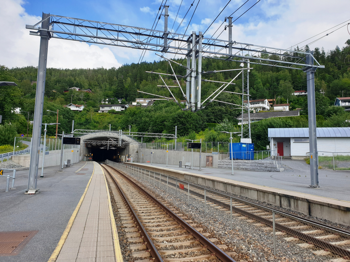Lieråsen Tunnel western portal 