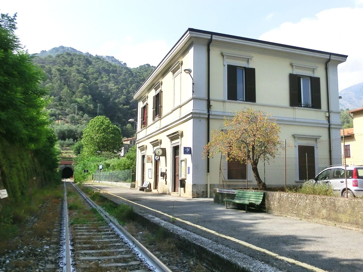 Olivetta San Michele Station and Sardinesca Tunnel southern portal 
