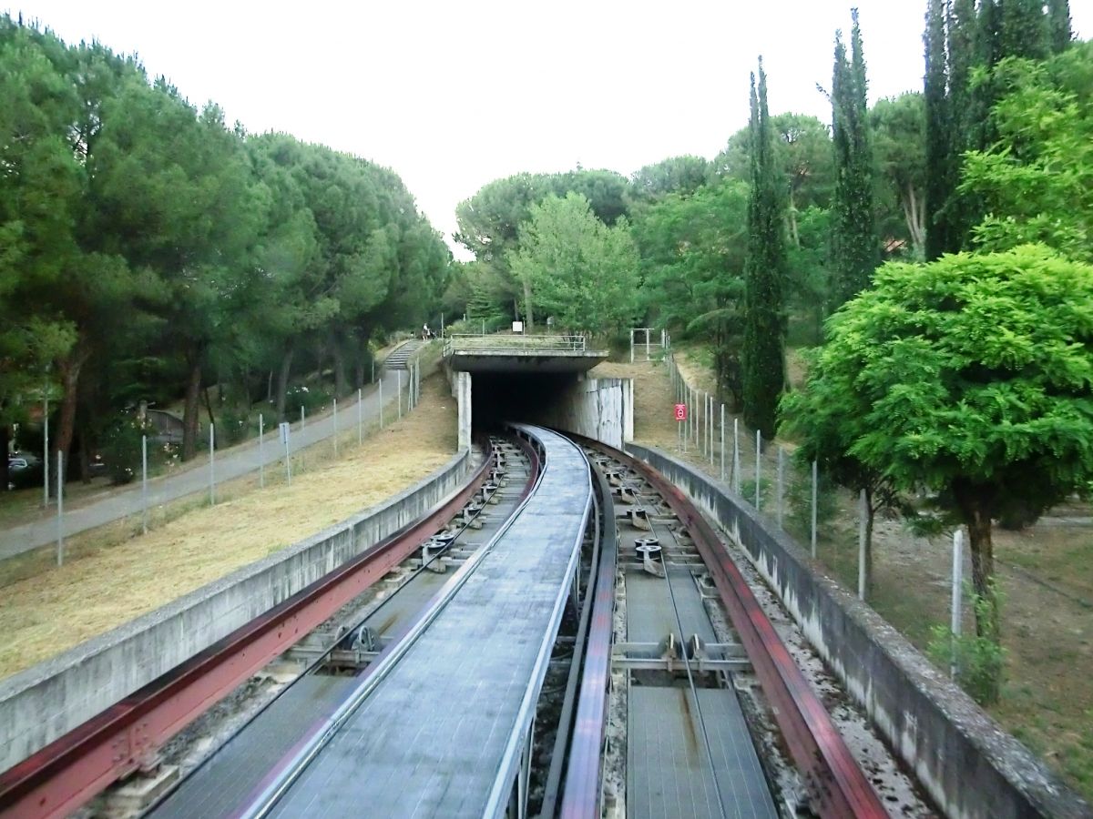 Madonna Alta Minimetrò Tunnel western portal 