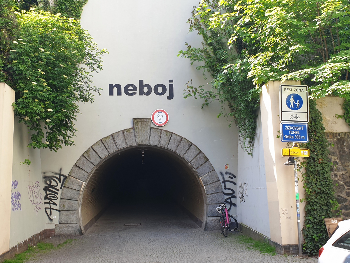 Žižkov tunnel northern portal 