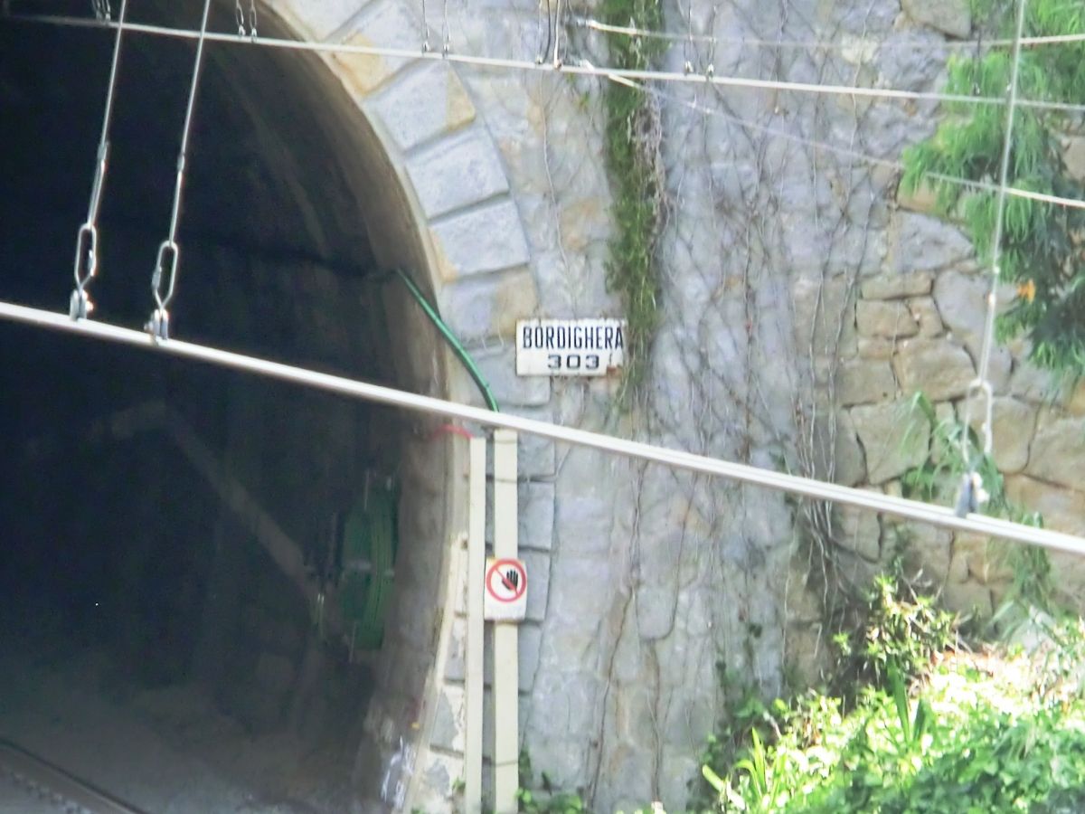 Bordighera South Tunnel western portal plate 