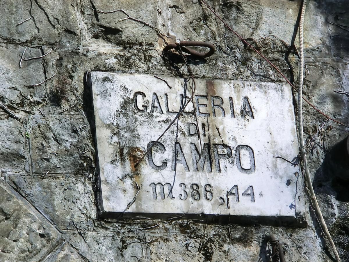 Campo Tunnel southern portal plate 