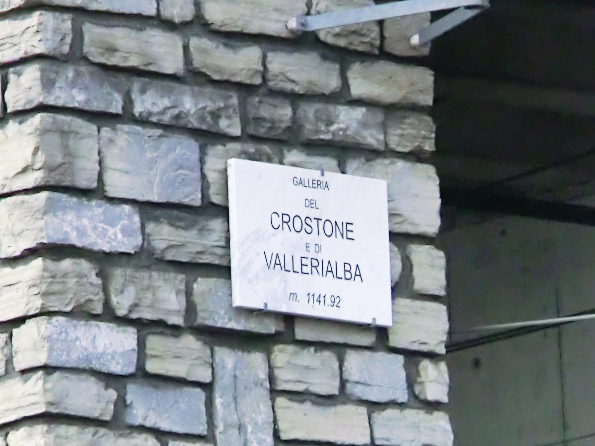 Crostone-Valle Rialba Tunnel southern portal plate 