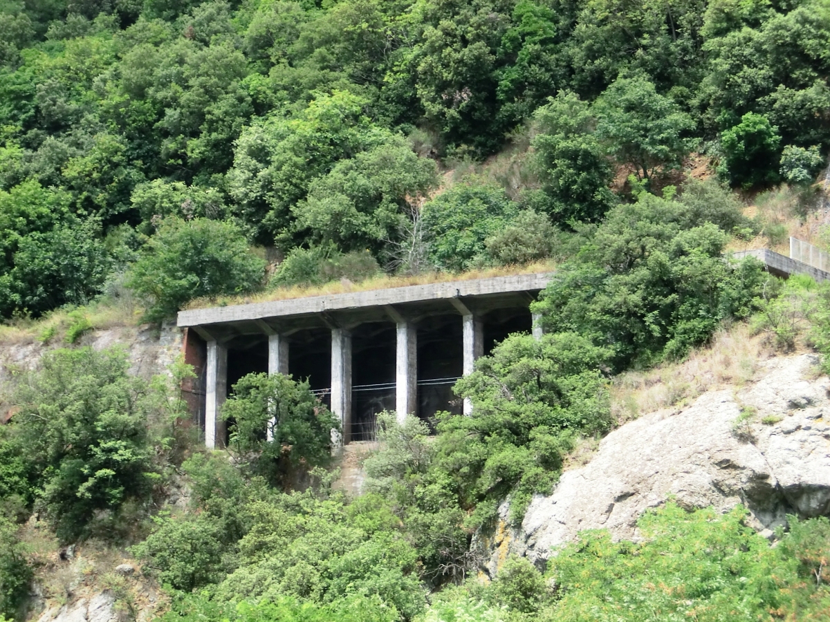 Ghiaia Tunnel artificial section at eastern portal 
