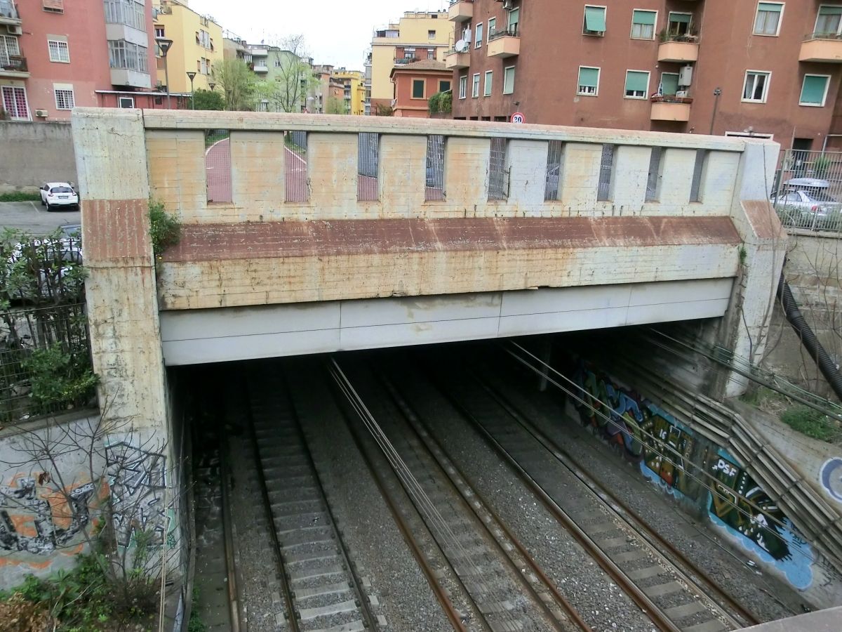 Gianicolo Tunnel and Villa Pamphili Tunnel southern portal 