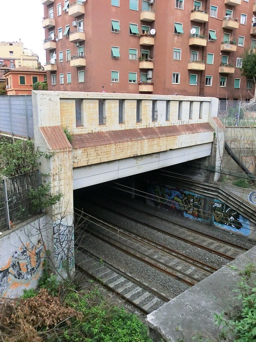Gianicolo Tunnel and Villa Pamphili Tunnel southern portal 