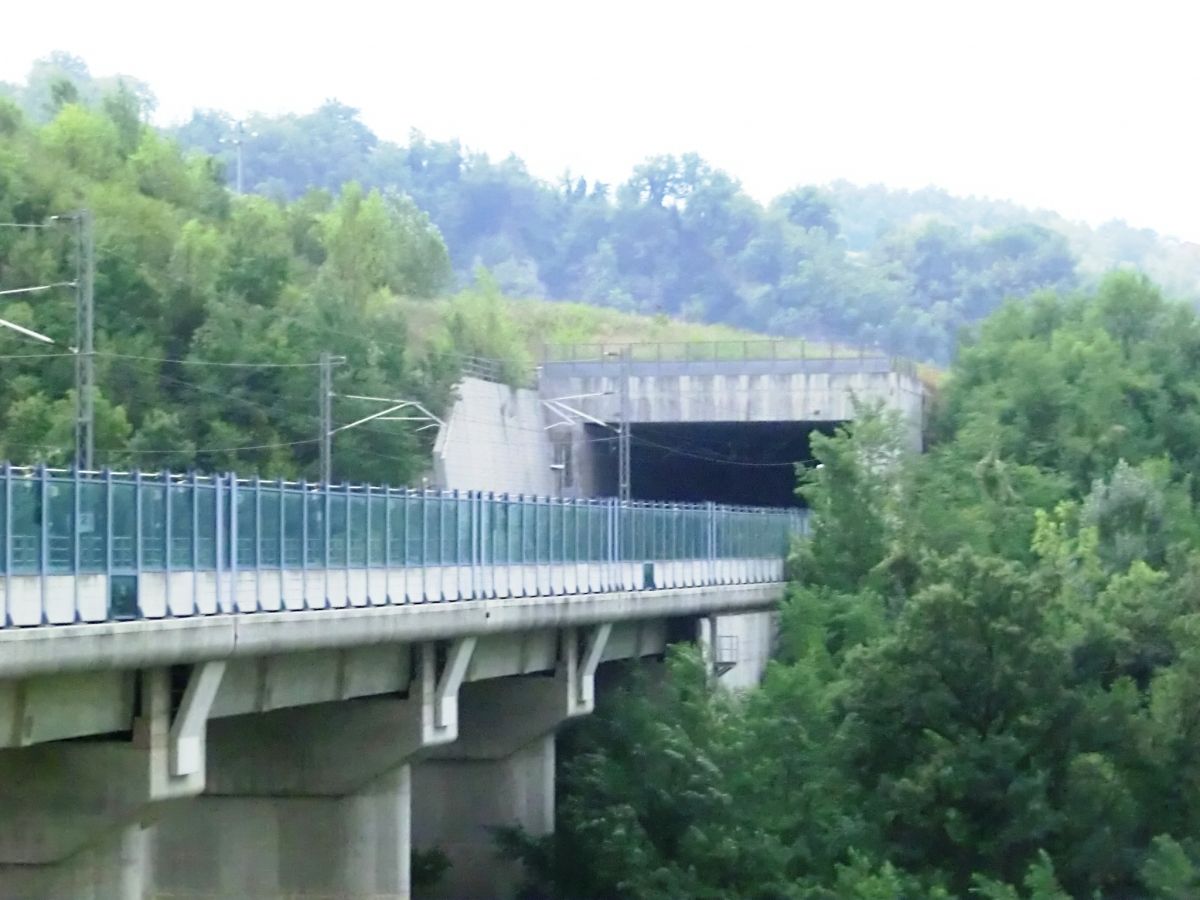 Laurinziano Viaduct and Laurinziano Tunnel northern portal 