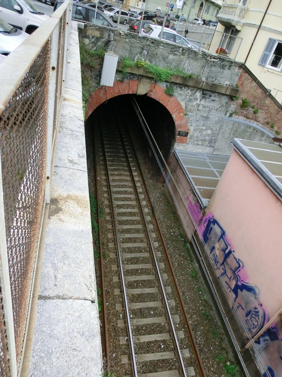 Pegli Tunnel eastern portal 