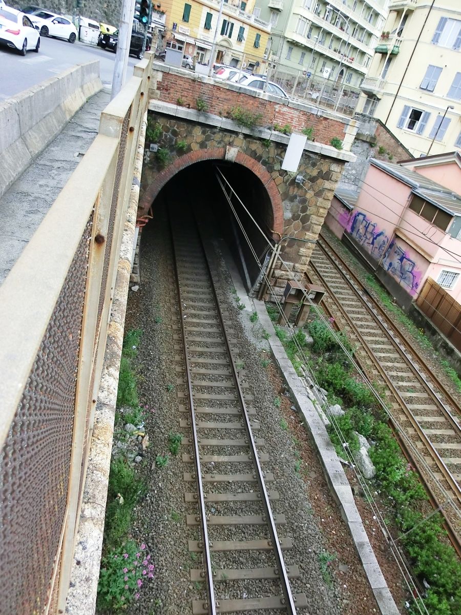 Pegli Tunnel eastern portal 