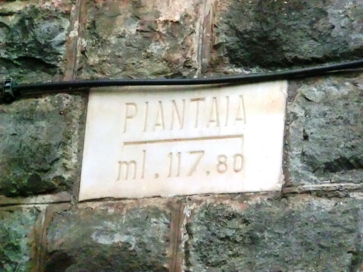 Piantaia Tunnel southern portal plate 