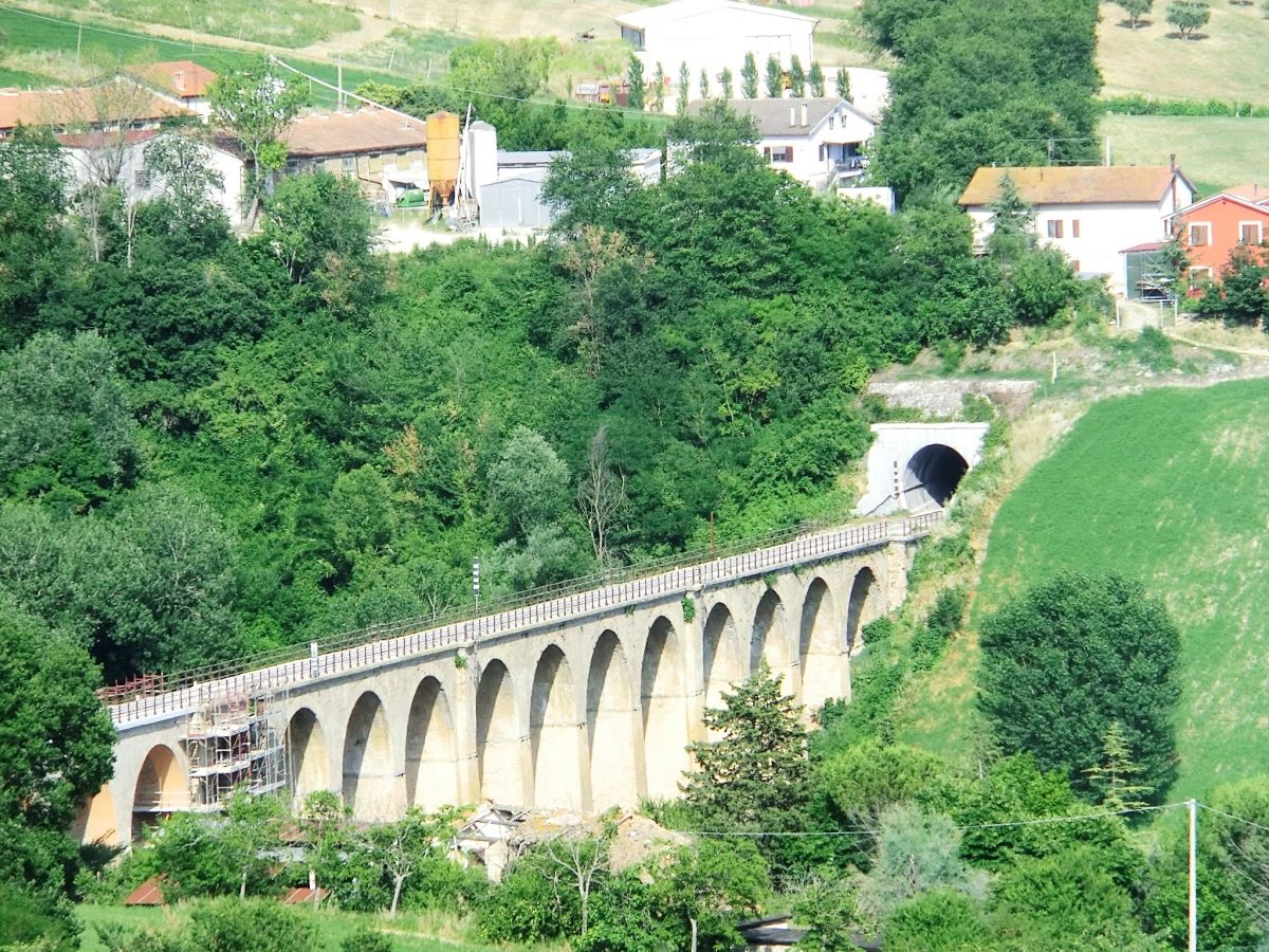 Tolentino Viaduct and San Giuseppe Tunnel western portal 
