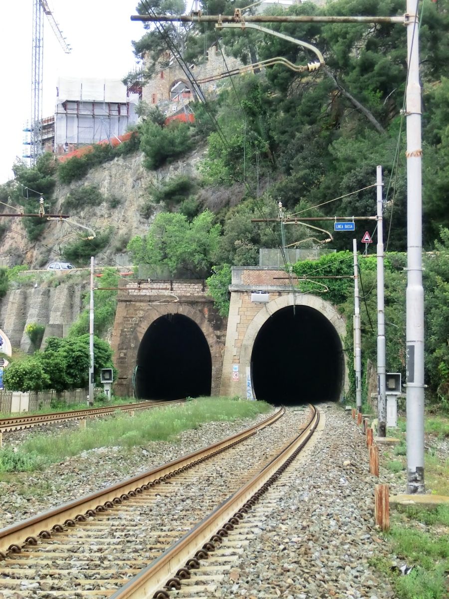 Santo Spirito East (on the left) and Santo Spirito West Tunnels northern portals 